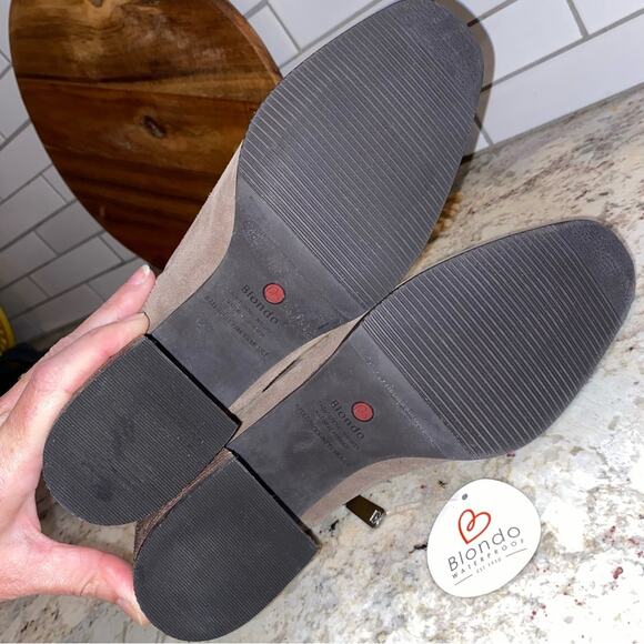 NWT $129 BLONDO Samara Waterproof Suede Boot Bootie Womens 9 No Box - Picture 12 of 12